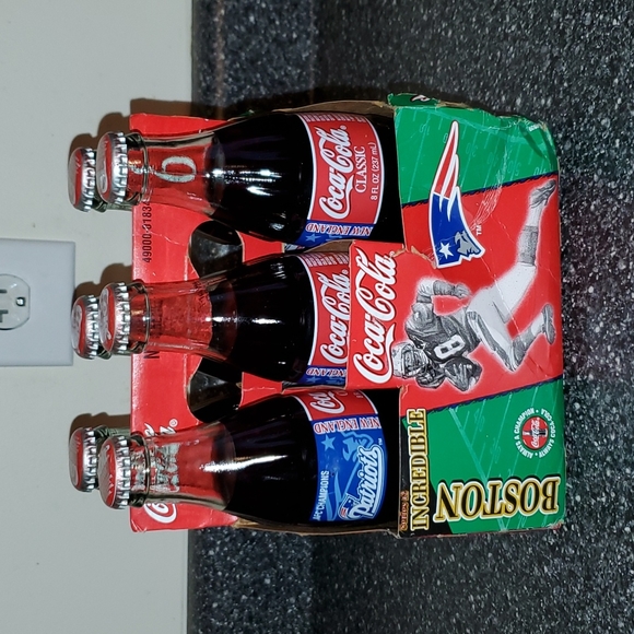 Coca-Cola Six Pack 1997 AFC CHAMPIONS NEW ENGLAND PATRIOTS - Picture 1 of 16